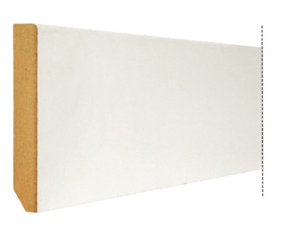 Dritto in MDF laccato bianco o RAL