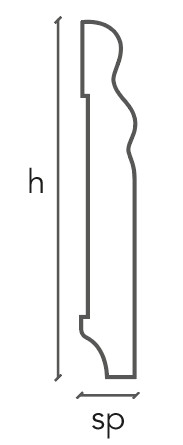 Battiscopa DUCALE MDF