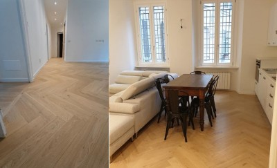 Foto dei pavimenti in legno artigianali dei clienti di Parquet Sartoriale